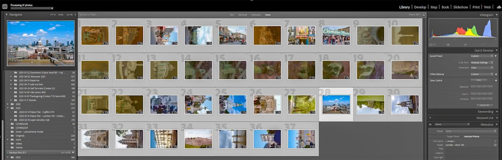Negative & slide Scanning Process